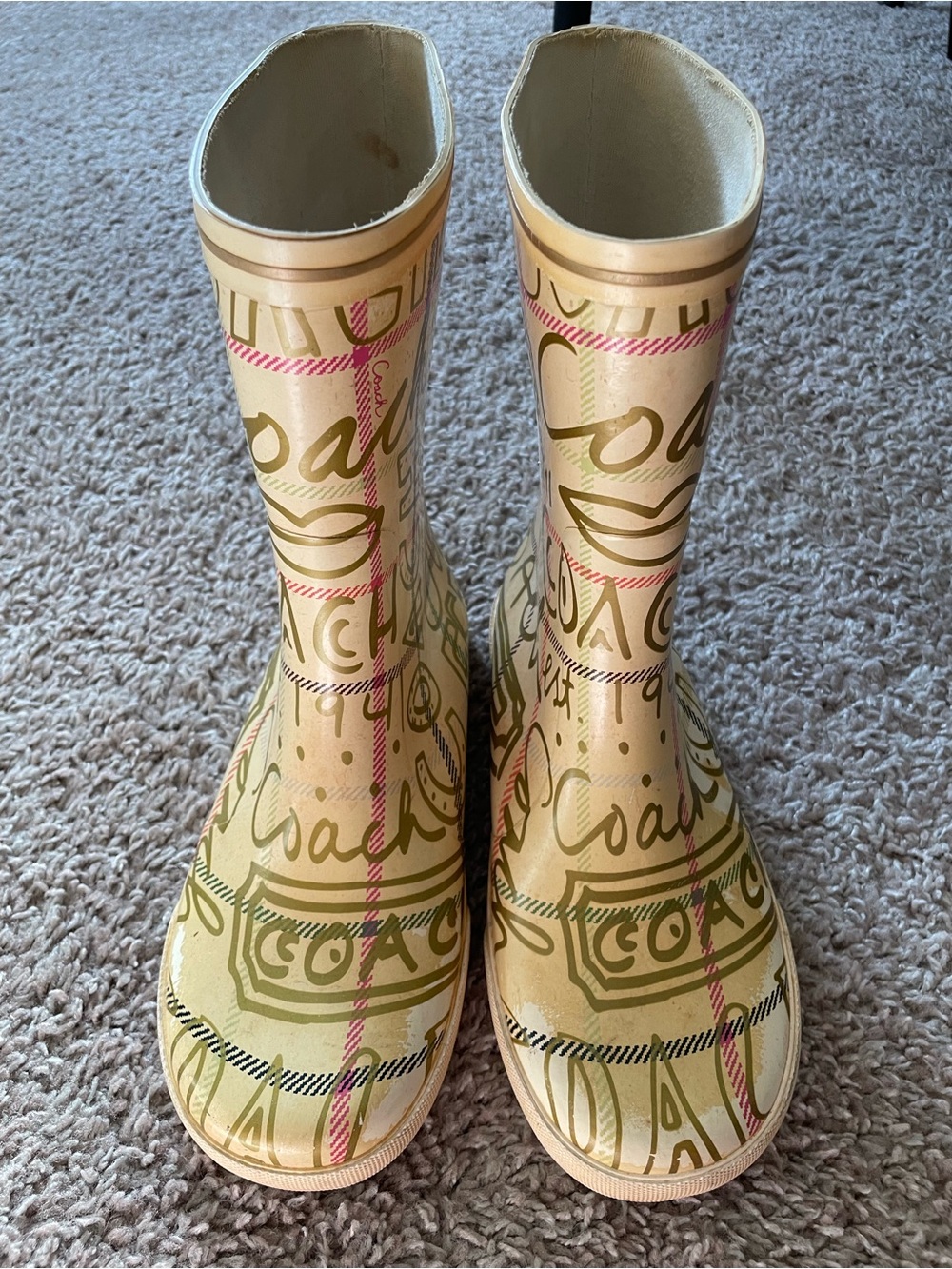 Coach rain boots